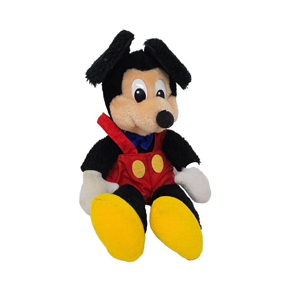 Disney Applause Vintage‎ Mickey Mouse Blue Bowtie 10 Inch Plush
